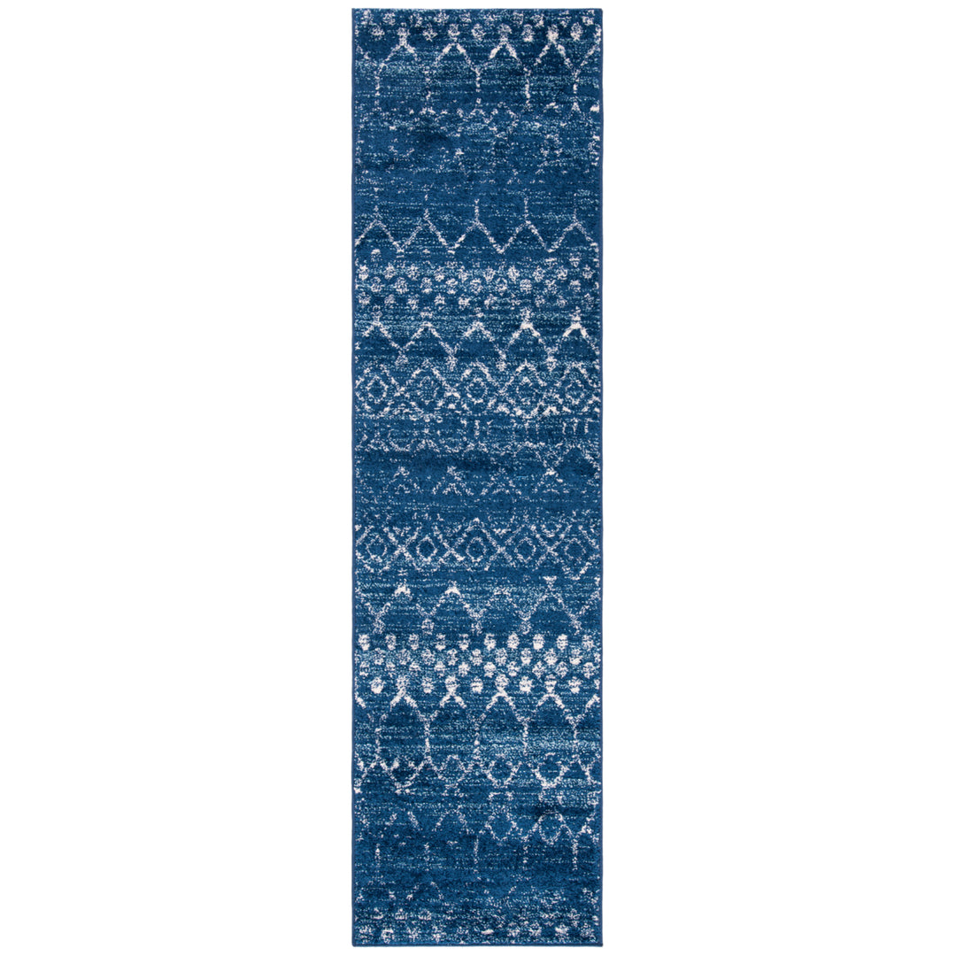 SAFAVIEH TUL249M Tulum Blue / Ivory Image 1