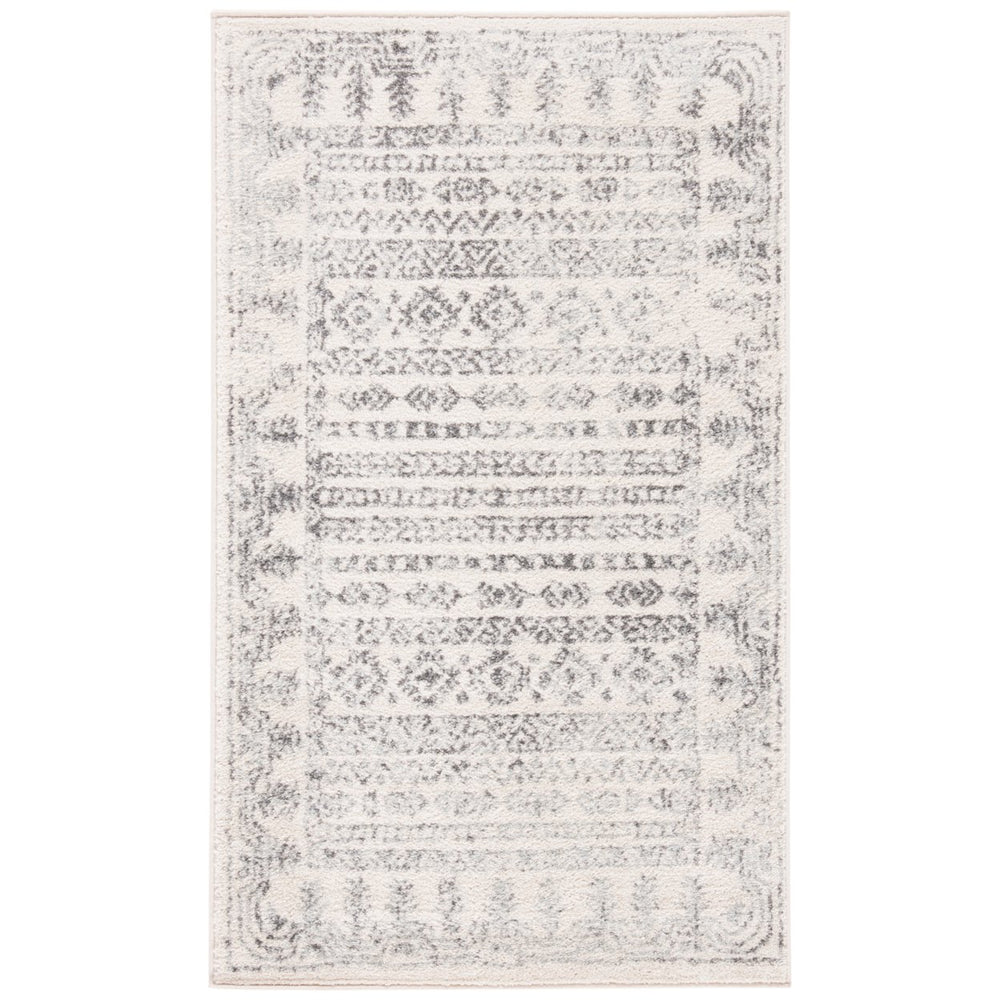 SAFAVIEH Tulum Collection TUL271A Ivory / Grey Rug Image 2