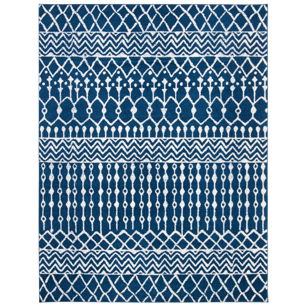 SAFAVIEH Tulum Collection TUL270N Navy / Ivory Rug Image 1