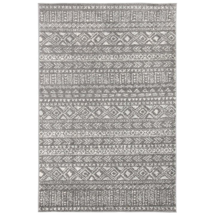 SAFAVIEH Tulum Collection TUL263F Dark Grey / Ivory Rug Image 10