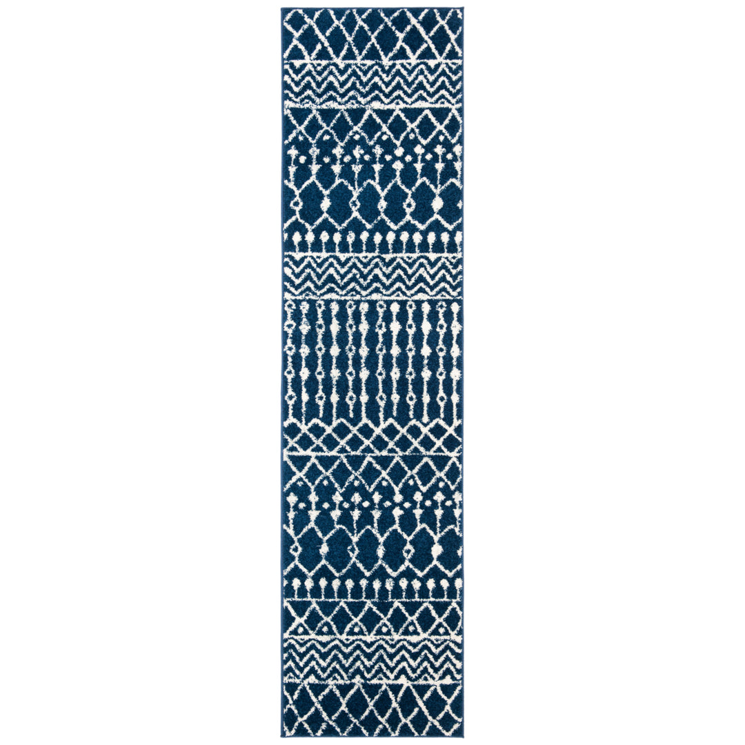 SAFAVIEH Tulum Collection TUL270N Navy / Ivory Rug Image 2