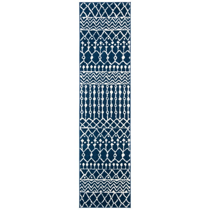 SAFAVIEH Tulum Collection TUL270N Navy / Ivory Rug Image 1