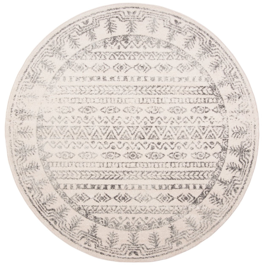 SAFAVIEH Tulum Collection TUL271A Ivory / Grey Rug Image 5