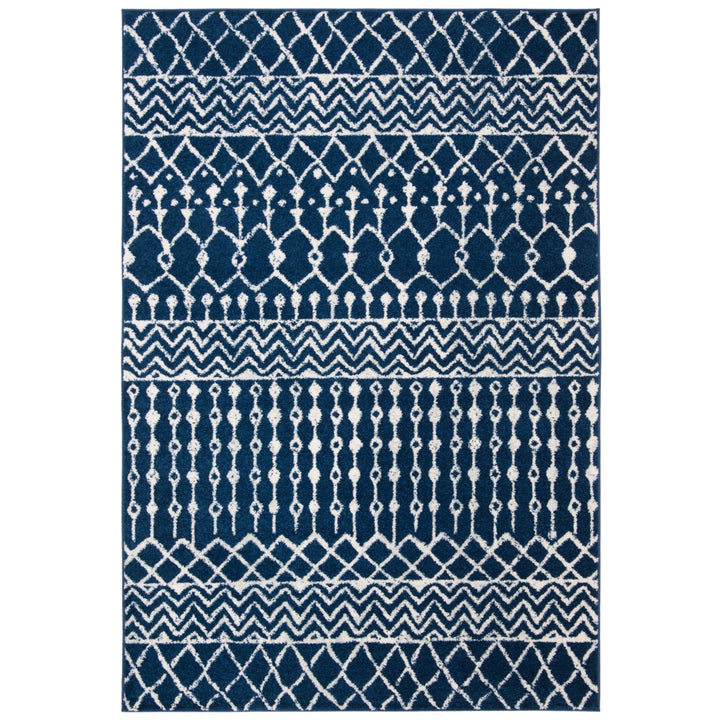 SAFAVIEH Tulum Collection TUL270N Navy / Ivory Rug Image 3