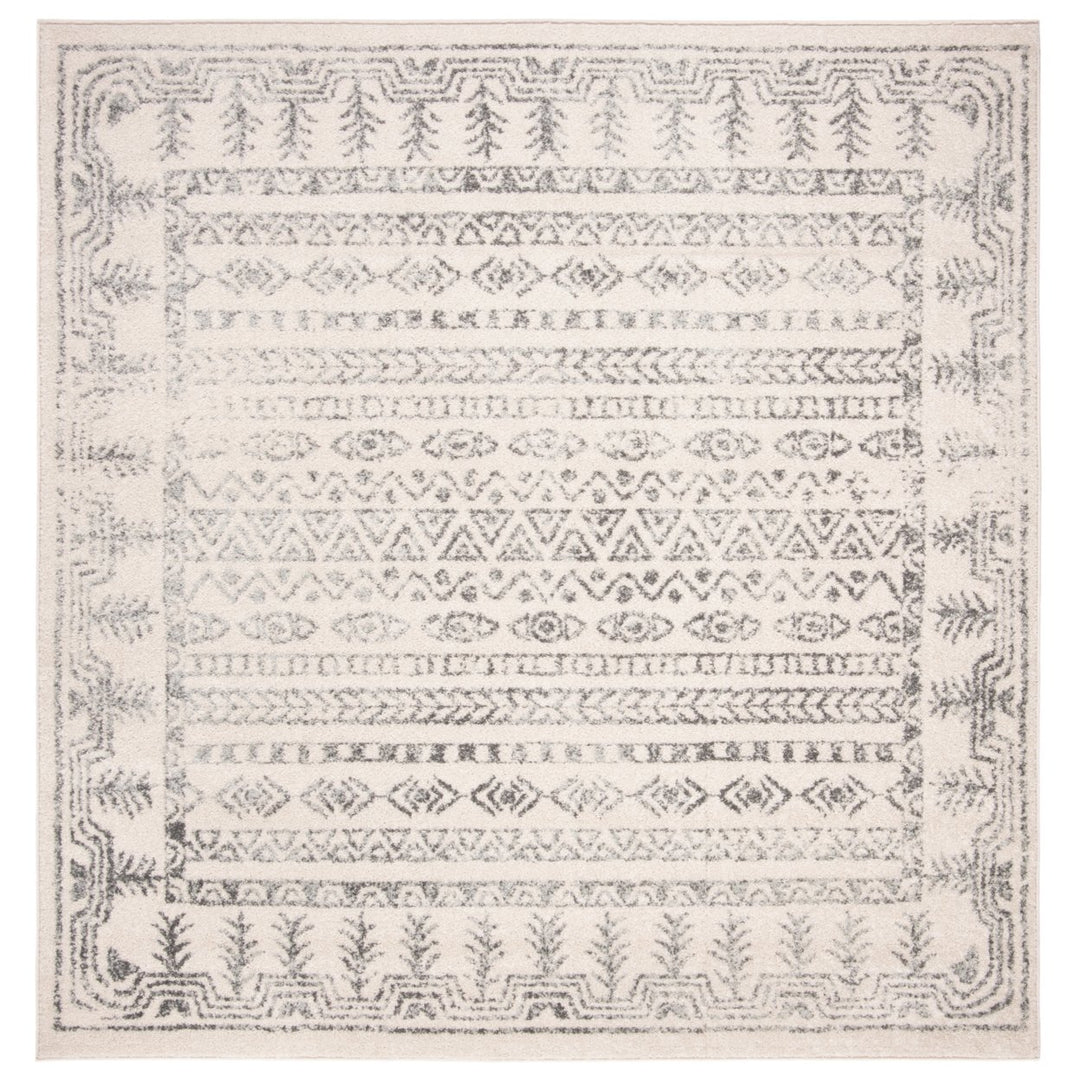 SAFAVIEH Tulum Collection TUL271A Ivory / Grey Rug Image 6