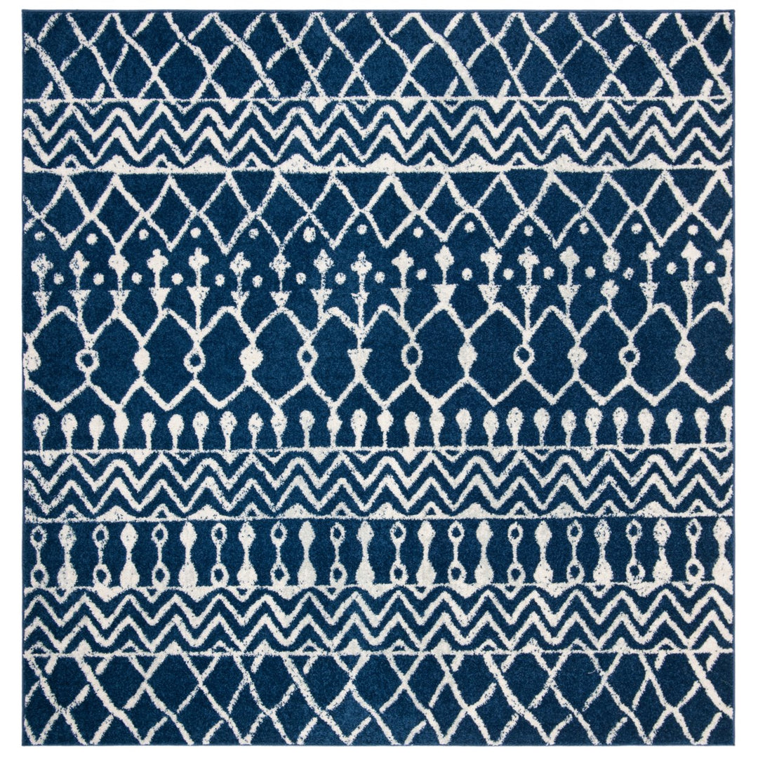 SAFAVIEH Tulum Collection TUL270N Navy / Ivory Rug Image 5