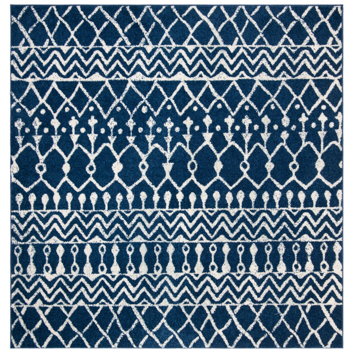 SAFAVIEH Tulum Collection TUL270N Navy / Ivory Rug Image 5