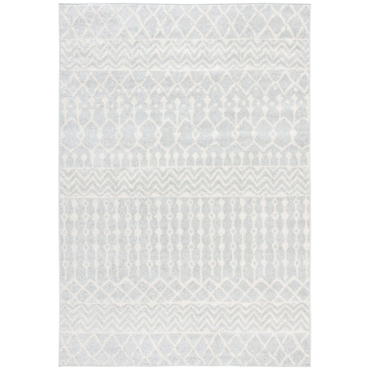 SAFAVIEH Tulum Collection TUL270F Light Grey / Ivory Rug Image 10