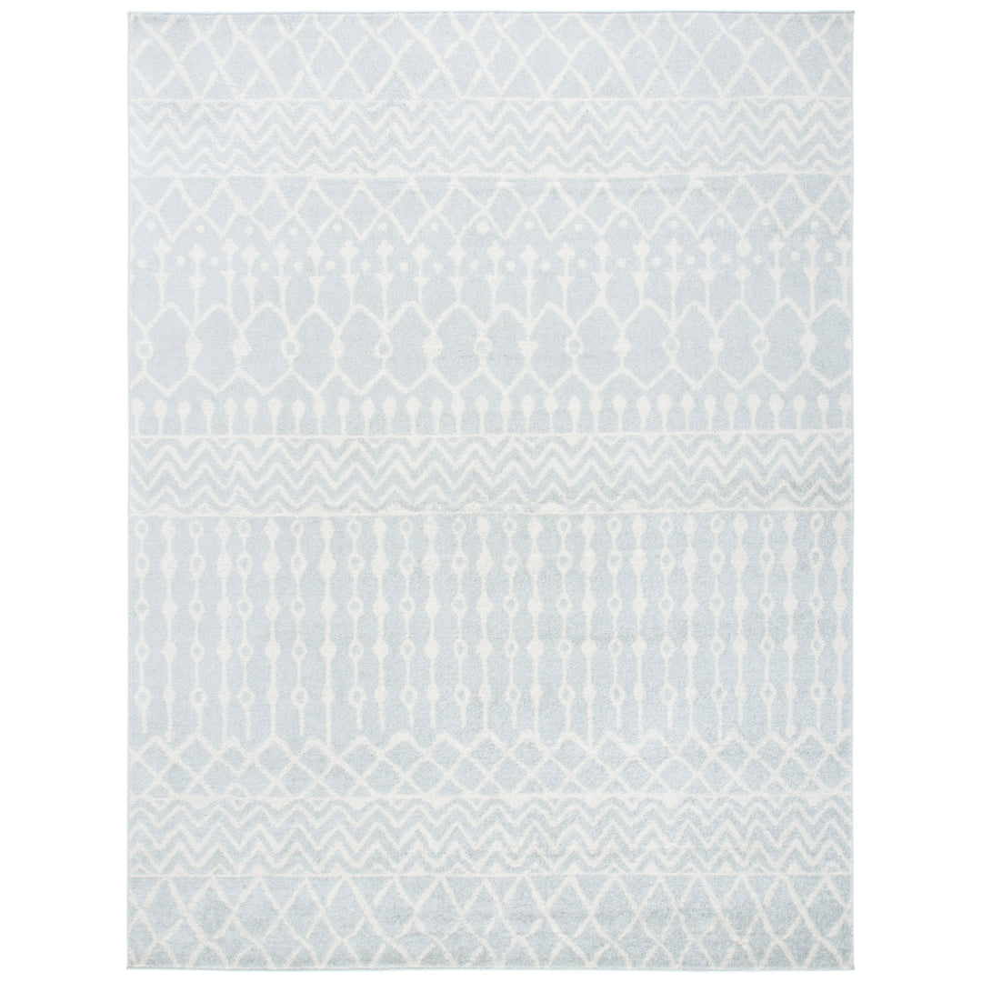 SAFAVIEH Tulum Collection TUL270F Light Grey / Ivory Rug Image 11