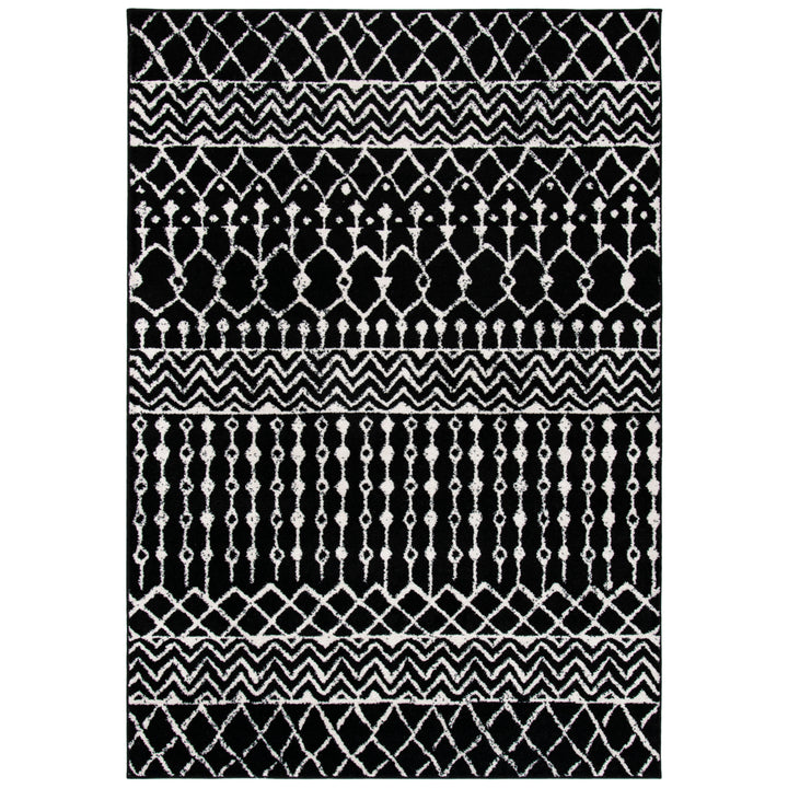 SAFAVIEH Tulum Collection TUL270Z Black / Ivory Rug Image 10