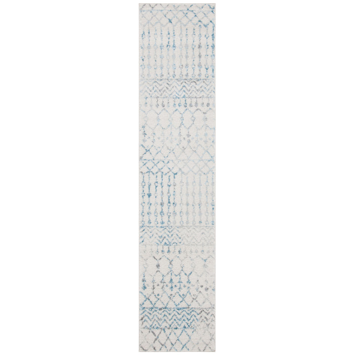 SAFAVIEH Tulum Collection TUL270B Ivory / Turquoise Rug Image 5