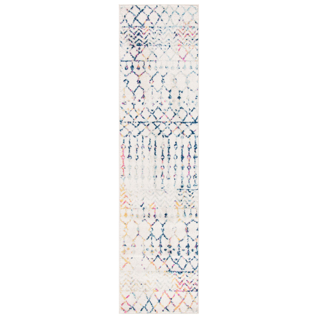 SAFAVIEH Tulum Collection TUL270C Ivory / Blue Rug Image 5