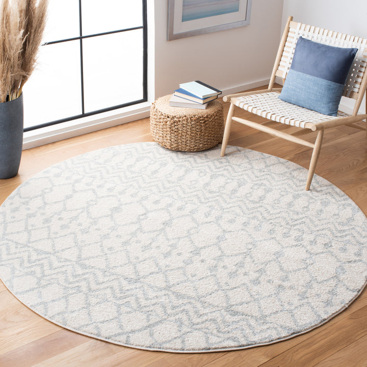 SAFAVIEH Tulum Collection TUL270D Ivory / Light Grey Rug Image 2