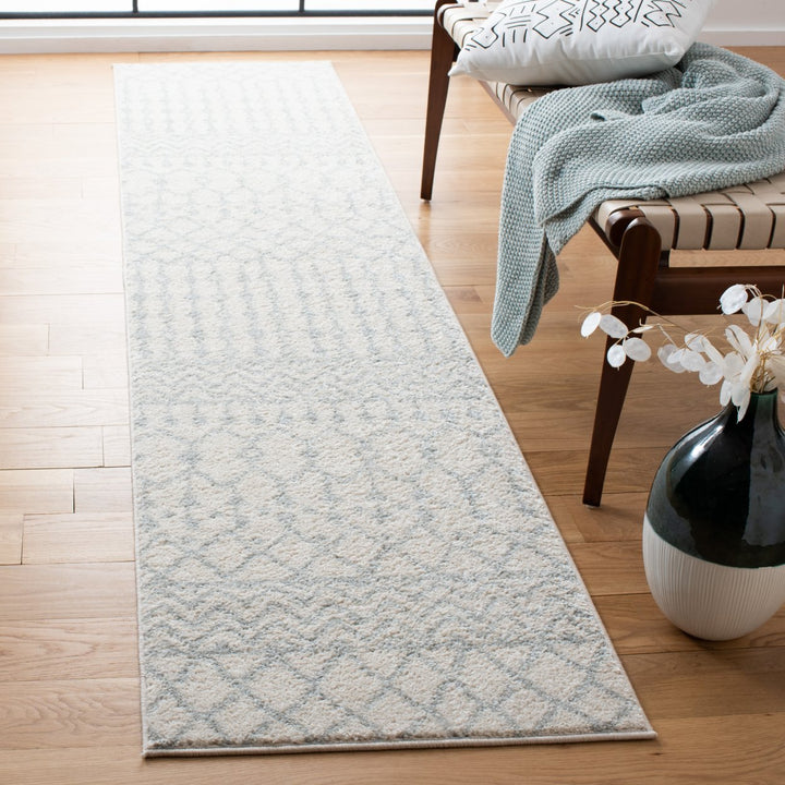 SAFAVIEH Tulum Collection TUL270D Ivory / Light Grey Rug Image 3