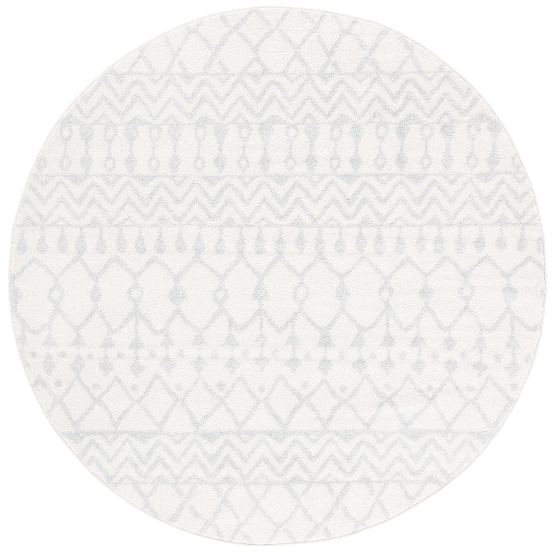 SAFAVIEH Tulum Collection TUL270D Ivory / Light Grey Rug Image 4