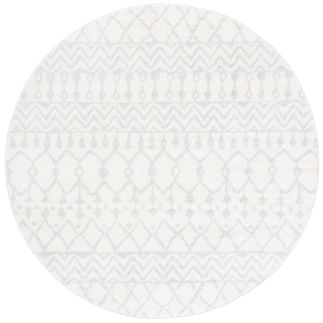 SAFAVIEH Tulum Collection TUL270D Ivory / Light Grey Rug Image 1