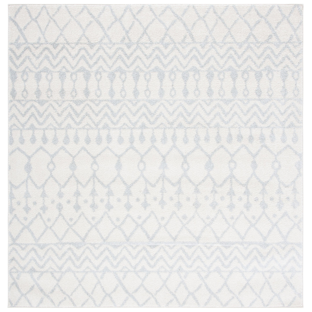 SAFAVIEH Tulum Collection TUL270D Ivory / Light Grey Rug Image 6