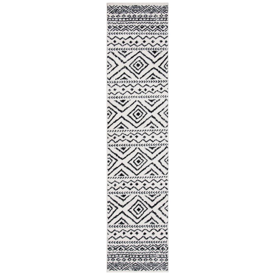 SAFAVIEH Tulum Collection TUL267D Ivory / Black Rug Image 4