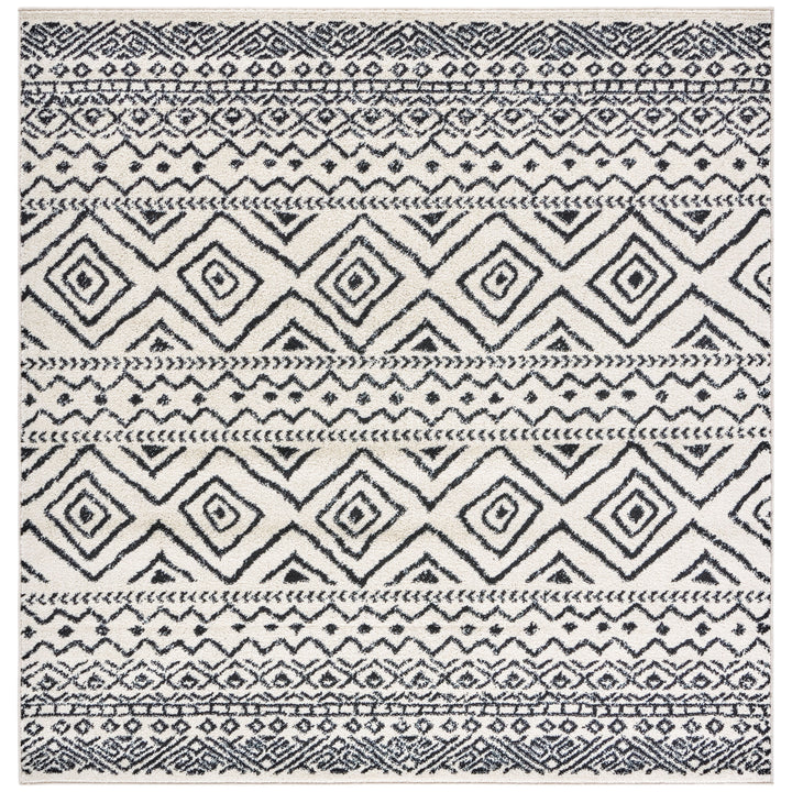 SAFAVIEH Tulum Collection TUL267D Ivory / Black Rug Image 5