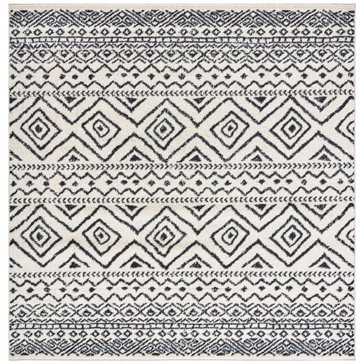 SAFAVIEH Tulum Collection TUL267D Ivory / Black Rug Image 1