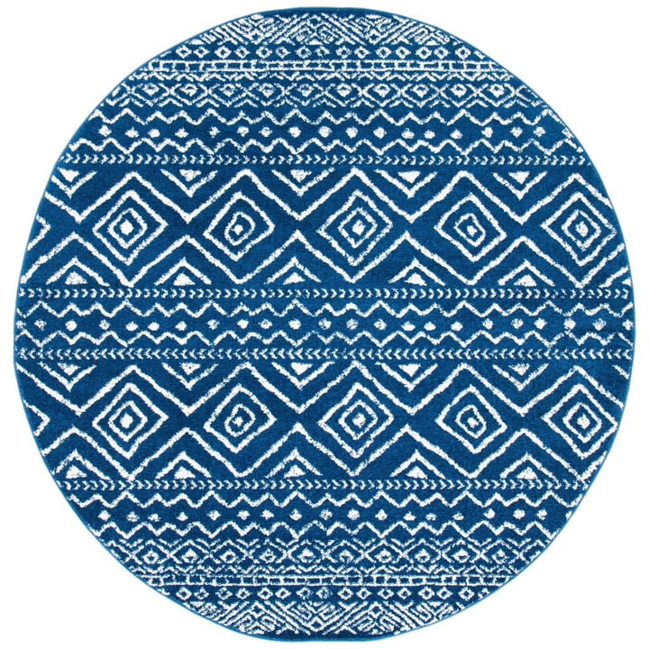 SAFAVIEH Tulum Collection TUL267N Navy / Ivory Rug Image 4