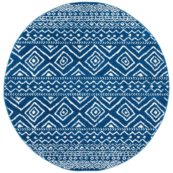 SAFAVIEH Tulum Collection TUL267N Navy / Ivory Rug Image 1