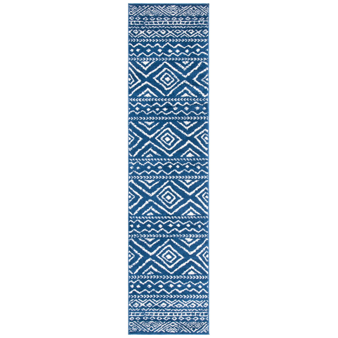 SAFAVIEH Tulum Collection TUL267N Navy / Ivory Rug Image 5