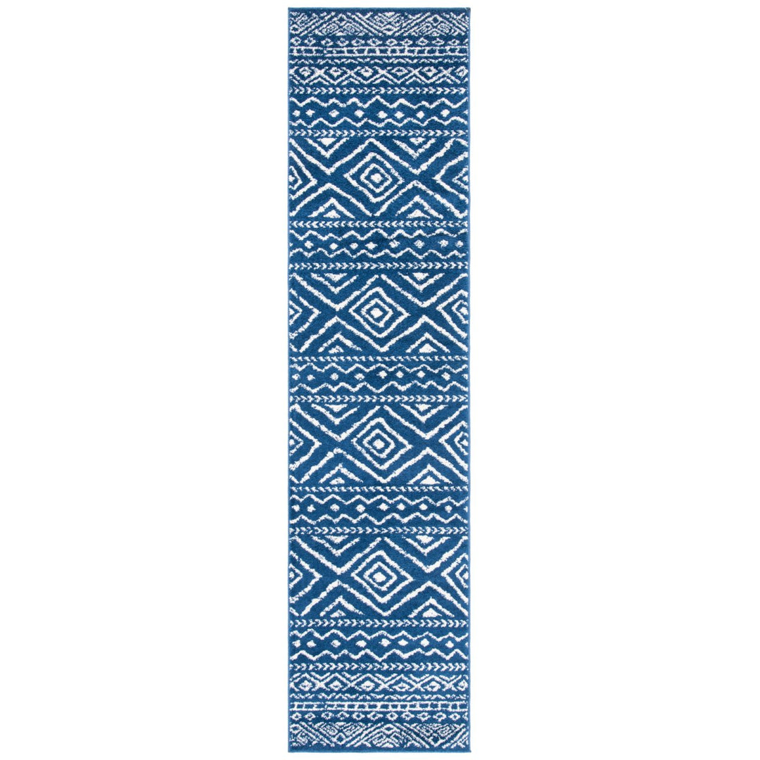 SAFAVIEH Tulum Collection TUL267N Navy / Ivory Rug Image 1