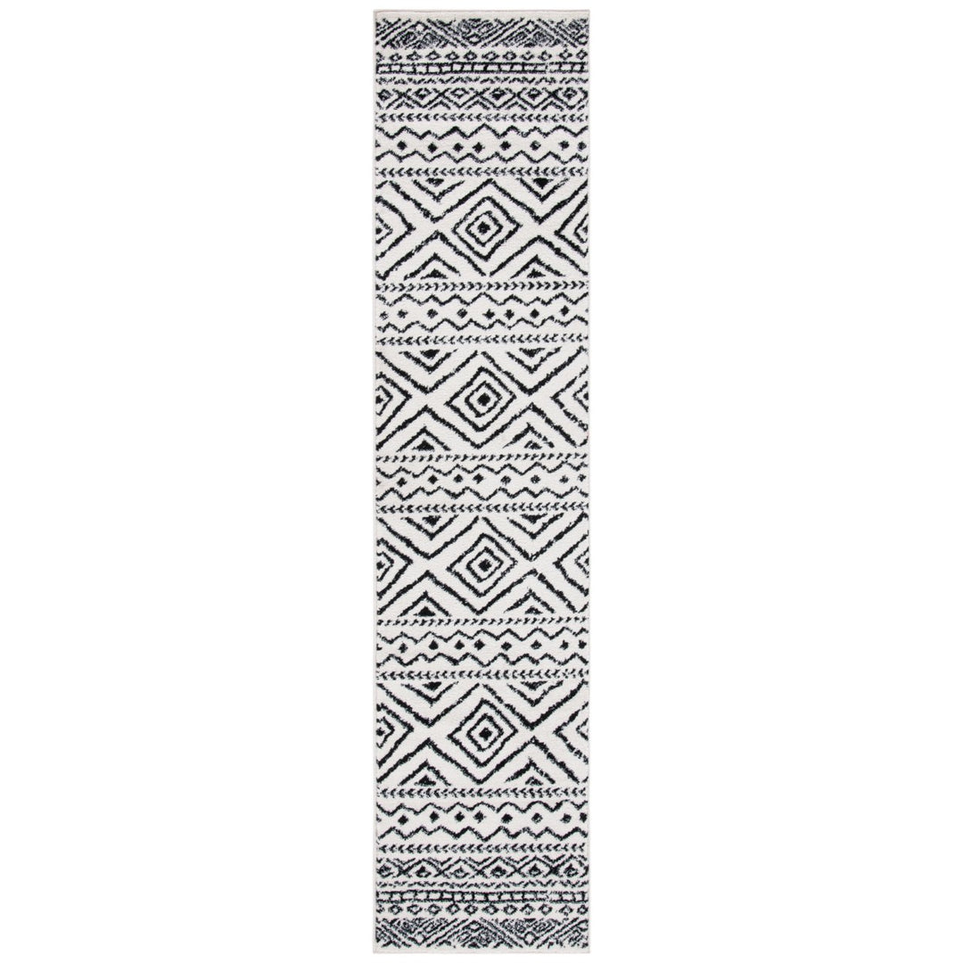 SAFAVIEH Tulum Collection TUL267D Ivory / Black Rug Image 9