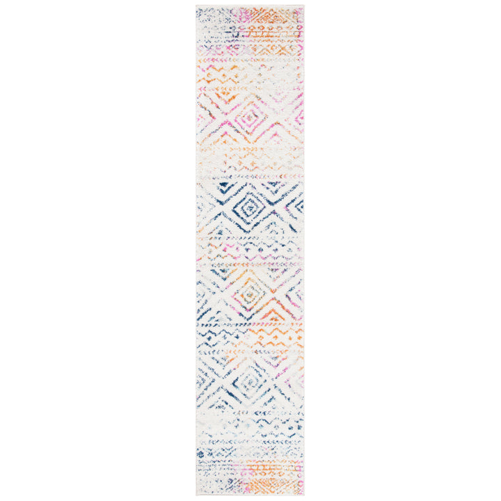 SAFAVIEH Tulum Collection TUL267E Ivory / Fuchsia Rug Image 5