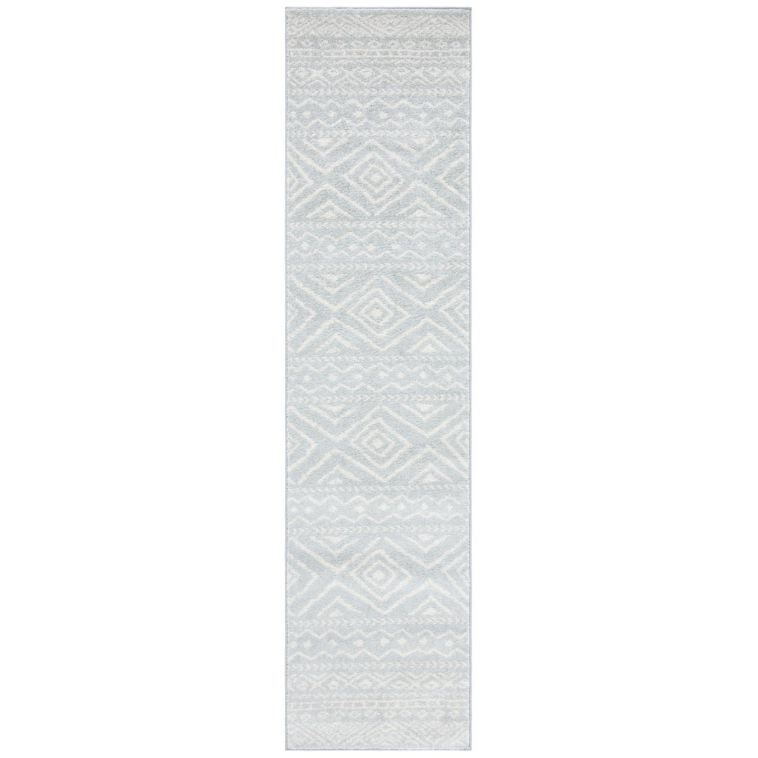 SAFAVIEH Tulum Collection TUL267F Light Grey / Ivory Rug Image 5