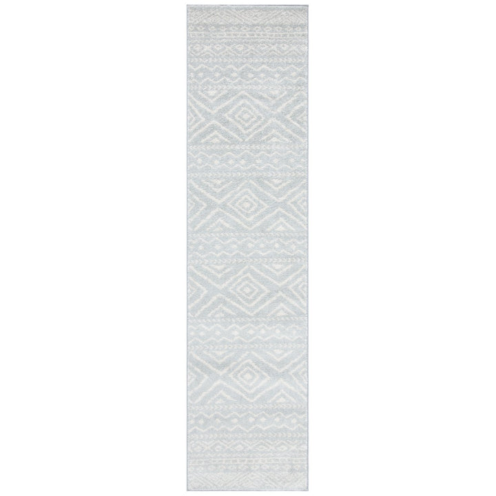 SAFAVIEH Tulum Collection TUL267F Light Grey / Ivory Rug Image 5