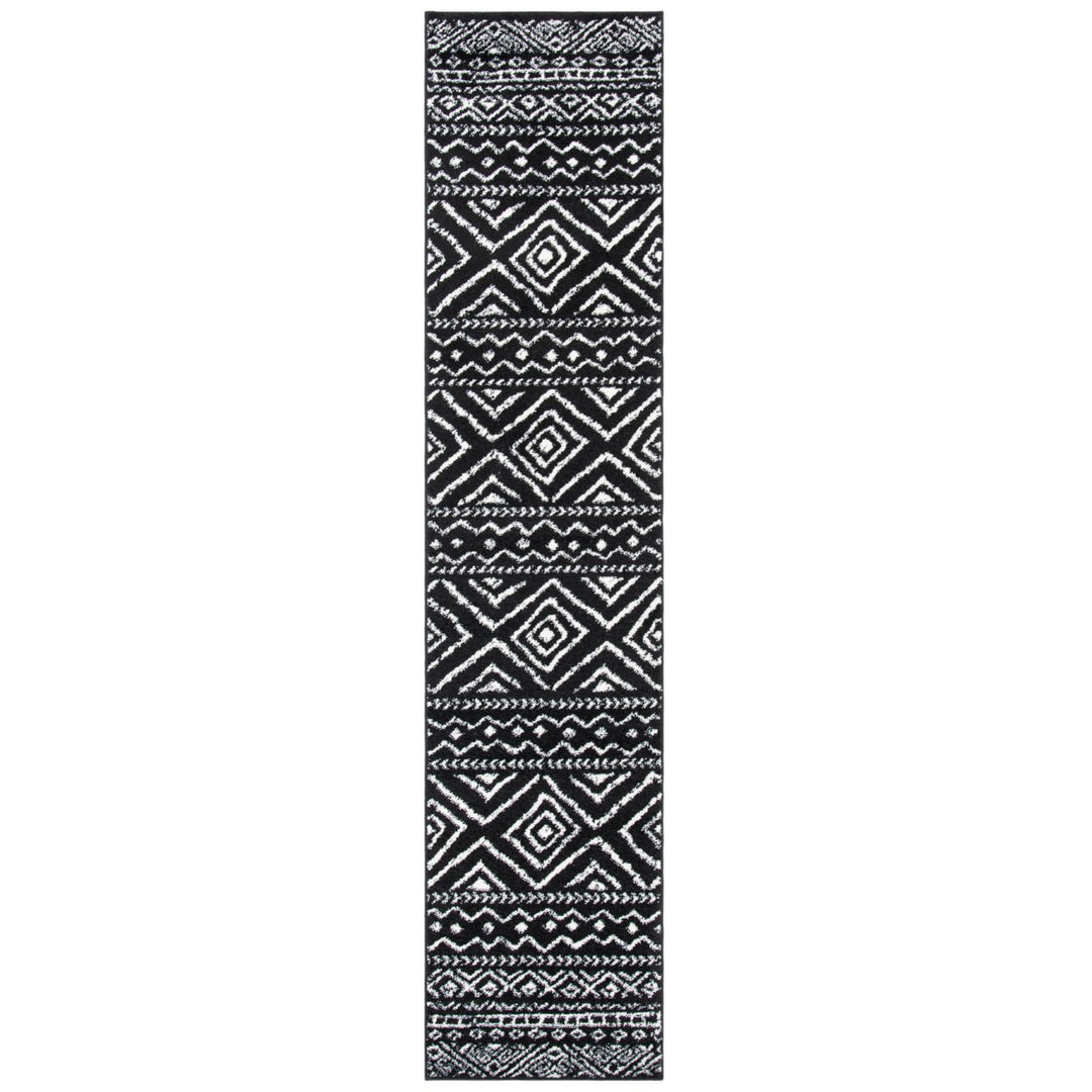 SAFAVIEH Tulum Collection TUL267Z Black / Ivory Rug Image 5