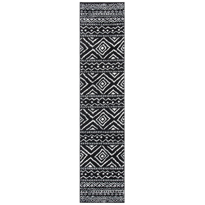 SAFAVIEH Tulum Collection TUL267Z Black / Ivory Rug Image 5