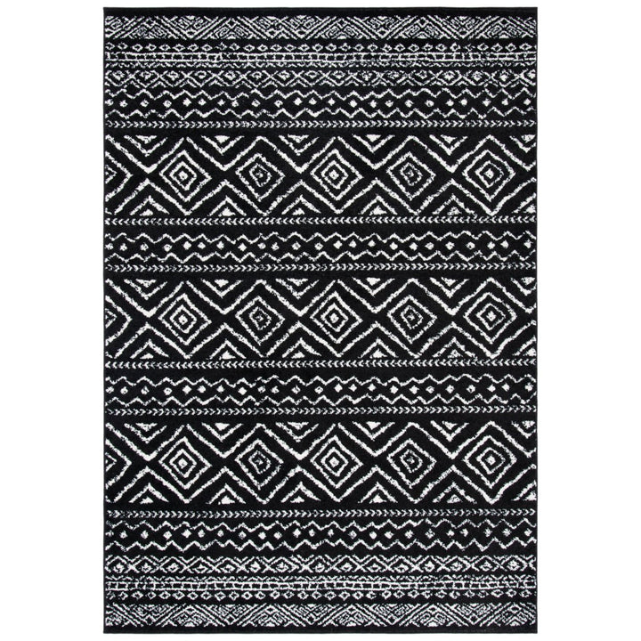 SAFAVIEH Tulum Collection TUL267Z Black / Ivory Rug Image 10