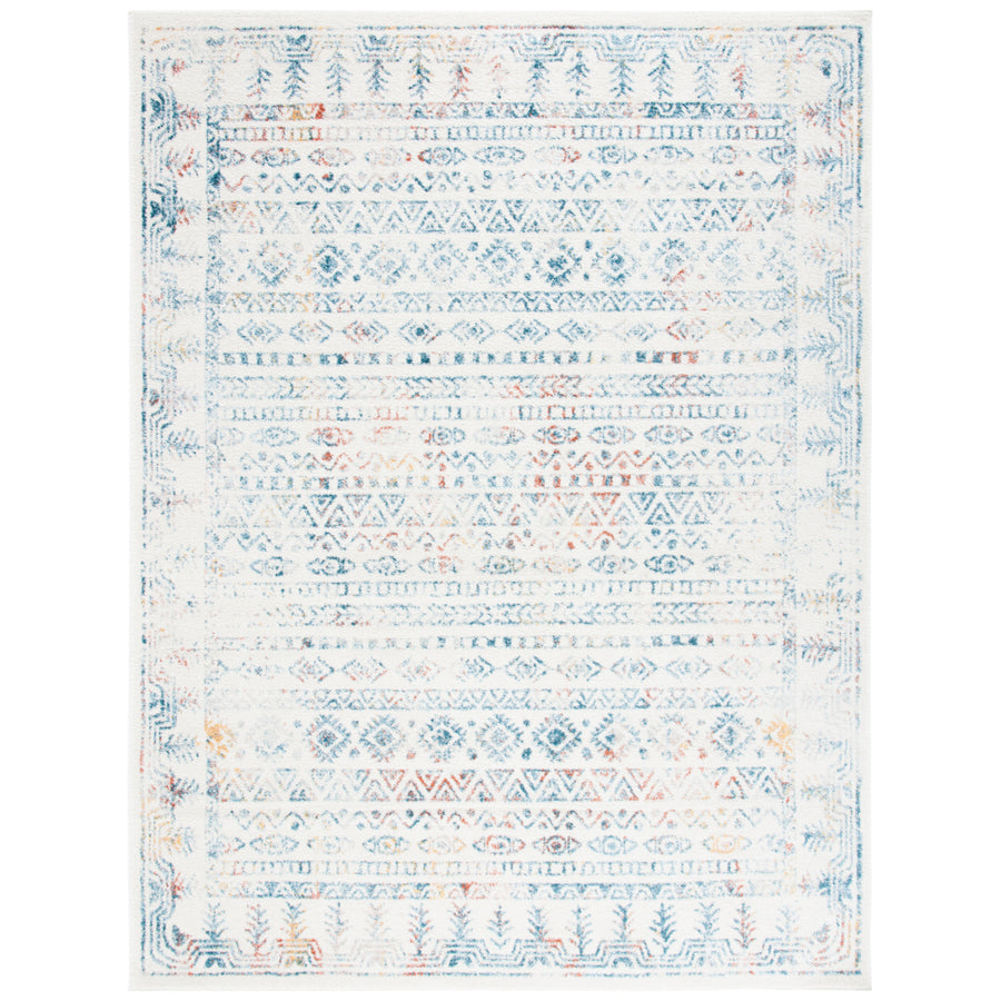 SAFAVIEH Tulum Collection TUL271C Ivory / Rust Rug Image 1