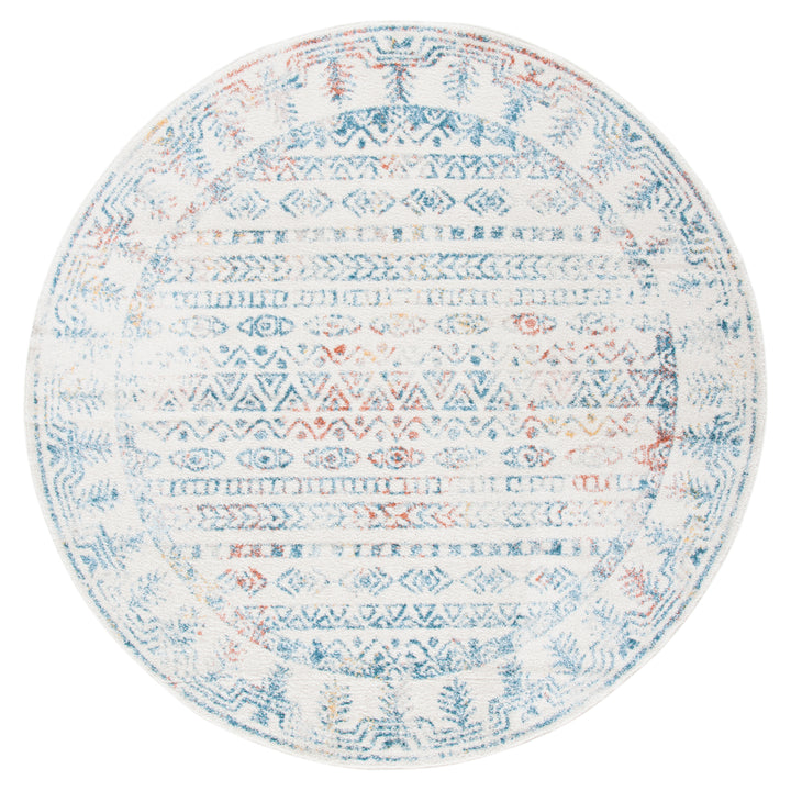 SAFAVIEH Tulum Collection TUL271C Ivory / Rust Rug Image 4