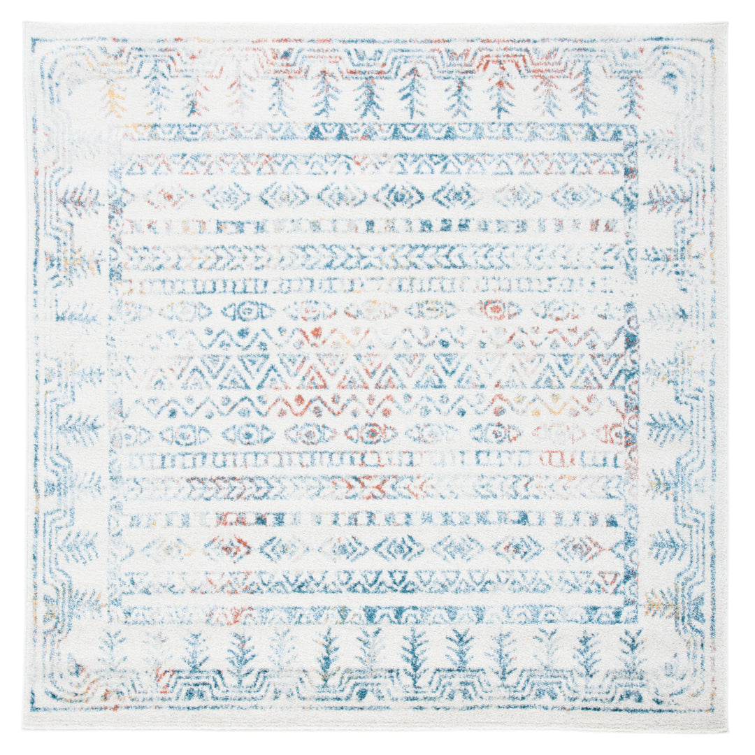 SAFAVIEH Tulum Collection TUL271C Ivory / Rust Rug Image 6