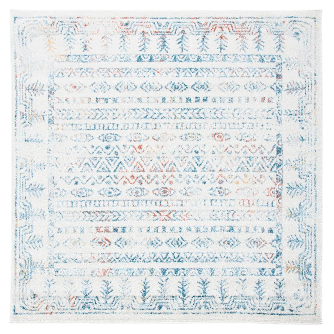 SAFAVIEH Tulum Collection TUL271C Ivory / Rust Rug Image 1