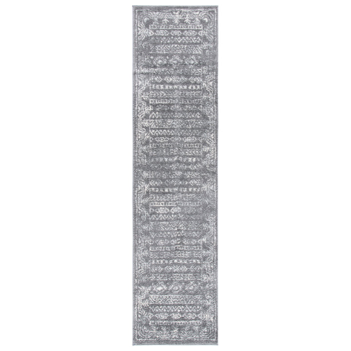 SAFAVIEH Tulum Collection TUL271F Dark Grey / Ivory Rug Image 5