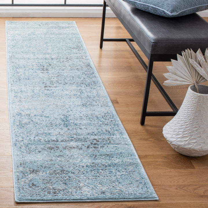 SAFAVIEH Tulum TUL271J Aqua Blue / Dark Grey Rug Image 3