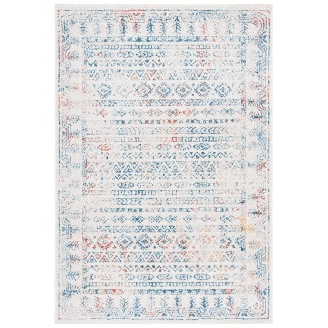 SAFAVIEH Tulum Collection TUL271C Ivory / Rust Rug Image 1