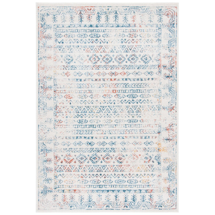 SAFAVIEH Tulum Collection TUL271C Ivory / Rust Rug Image 1