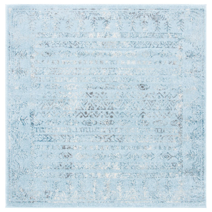 SAFAVIEH Tulum TUL271J Aqua Blue / Dark Grey Rug Image 6