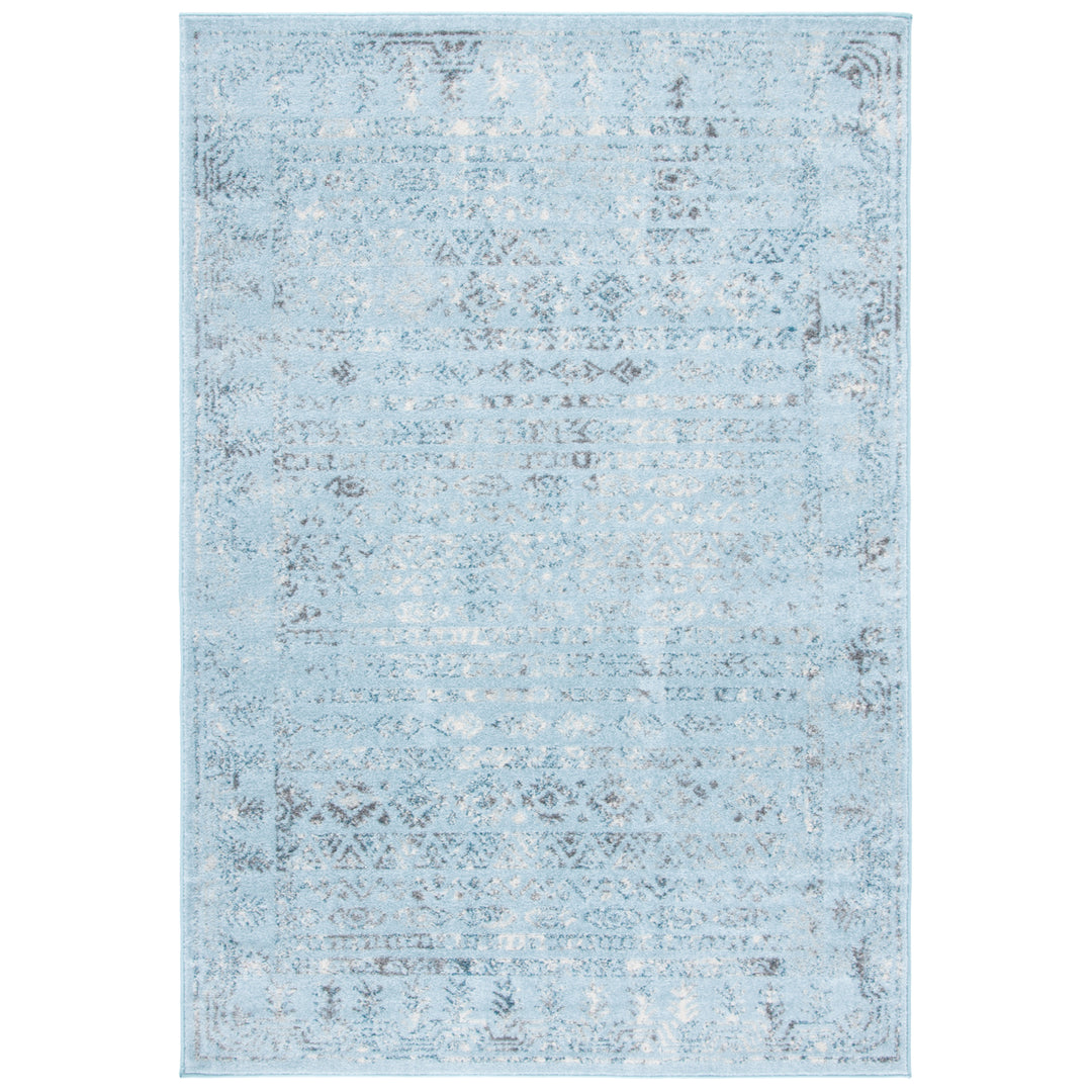 SAFAVIEH Tulum TUL271J Aqua Blue / Dark Grey Rug Image 10