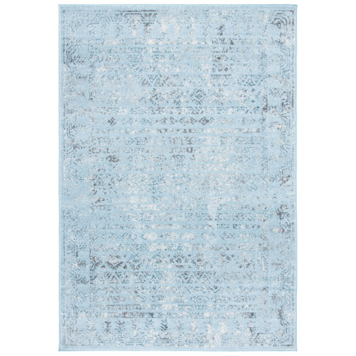 SAFAVIEH Tulum TUL271J Aqua Blue / Dark Grey Rug Image 1