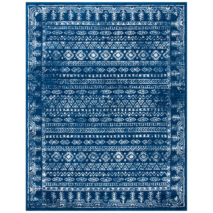 SAFAVIEH Tulum Collection TUL271N Navy / Grey Rug Image 1