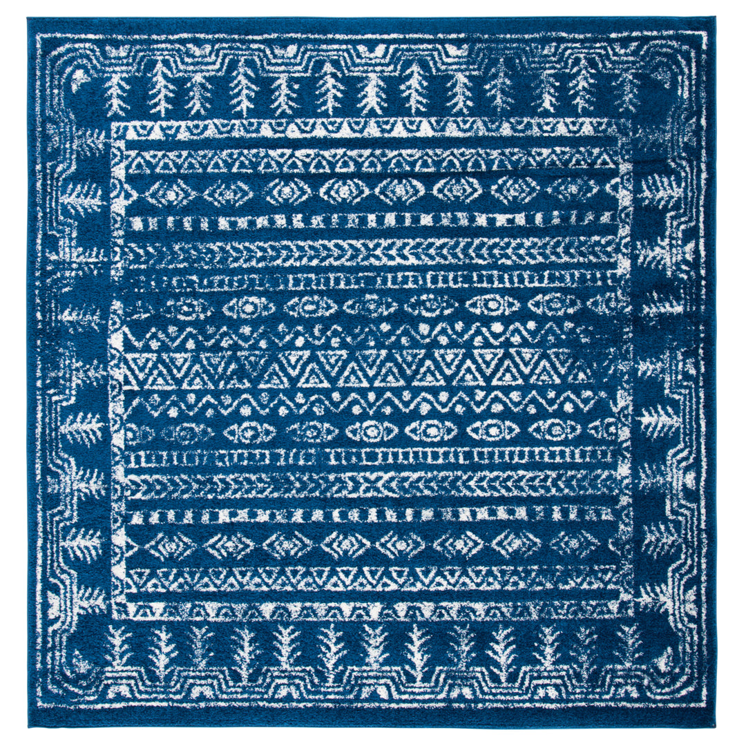 SAFAVIEH Tulum Collection TUL271N Navy / Grey Rug Image 6