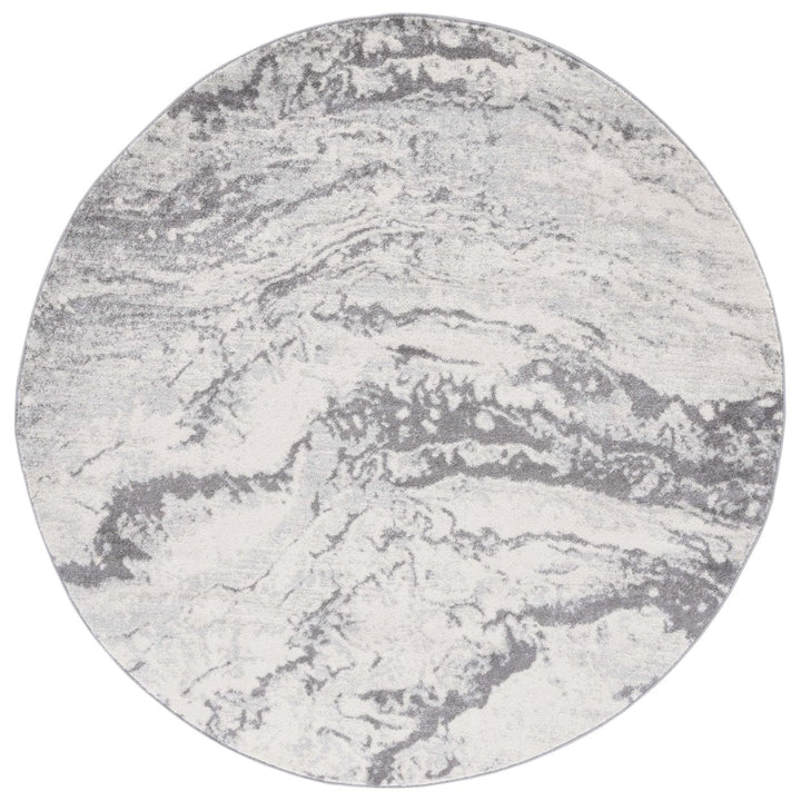 SAFAVIEH Tulum Collection TUL276C Ivory / Grey Rug Image 1