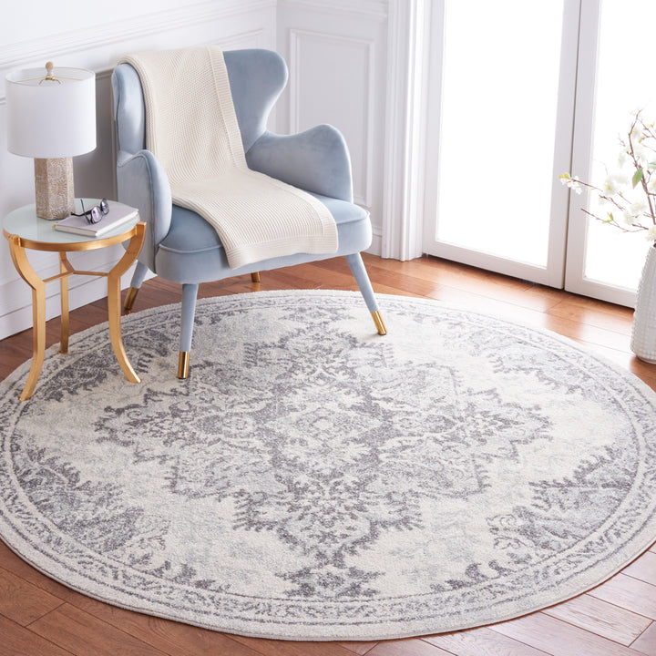 SAFAVIEH Tulum Collection TUL278C Ivory / Grey Rug Image 2